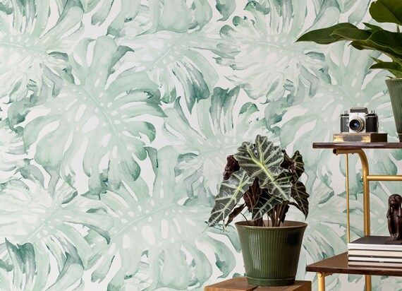 Watercolour Palm Leaves Wallpaper Nature Art Watercolor Art
