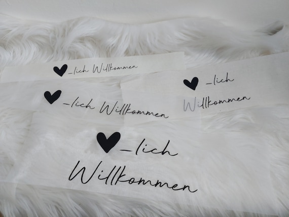 Personalisierter Stoffbanner für DIY Trockenblumenringe Türkränze Wandkranz Trockenblumenkranz