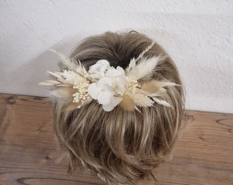 Hair comb with dried flowers Maja
