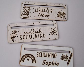 personalisierte Lesehilfe Schulkind Einschulung Geschenk für Kinder Schulanfang