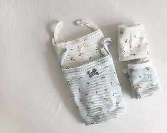 All Cotton Floral Tank and Underwear set for Kids/Toddler