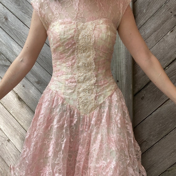 80s vintage cottagecore fairy dress