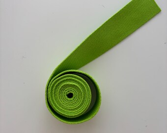 Purse Strapping 1.5" Cotton Lime