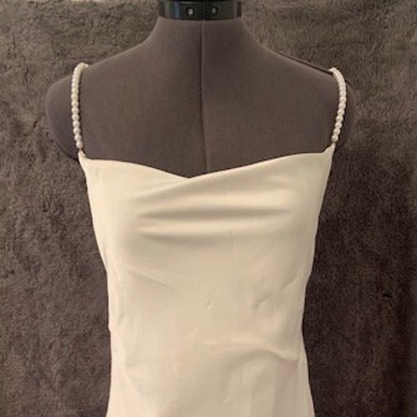 Silk Pearl Strap Dress