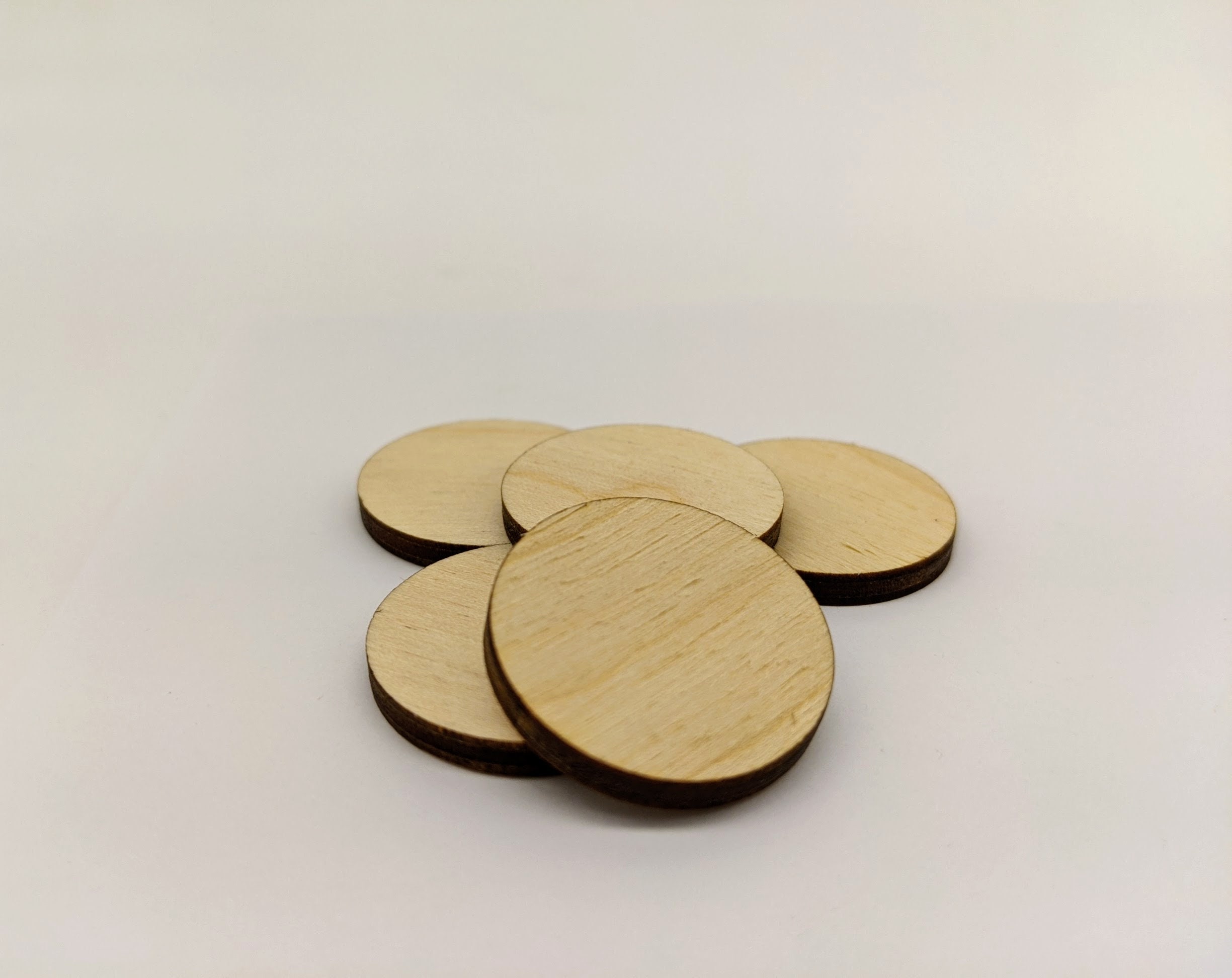50 Laser cut wooden circles - blanks - allthiswood