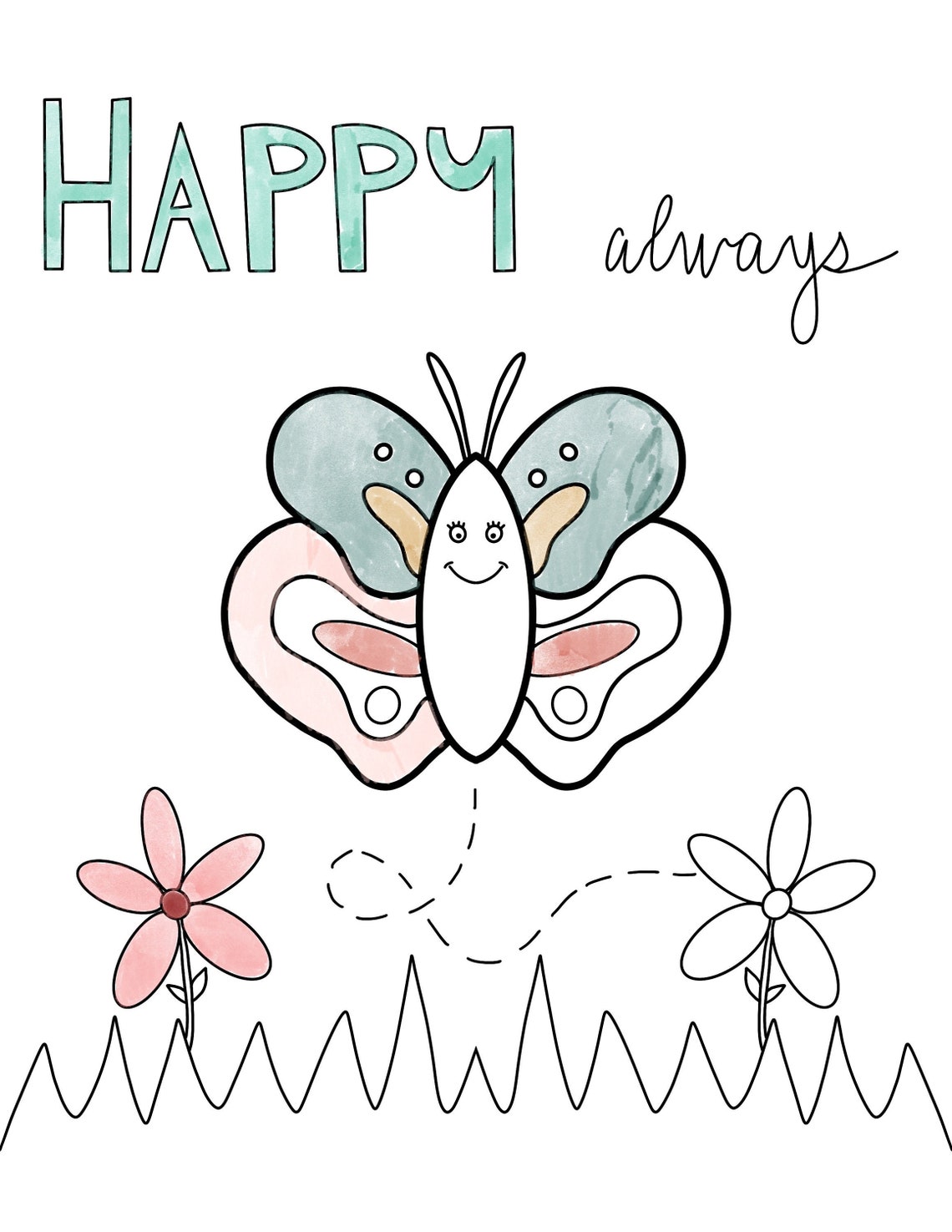 Coloring Page PDF Downloadable and Printable Children’s - Etsy