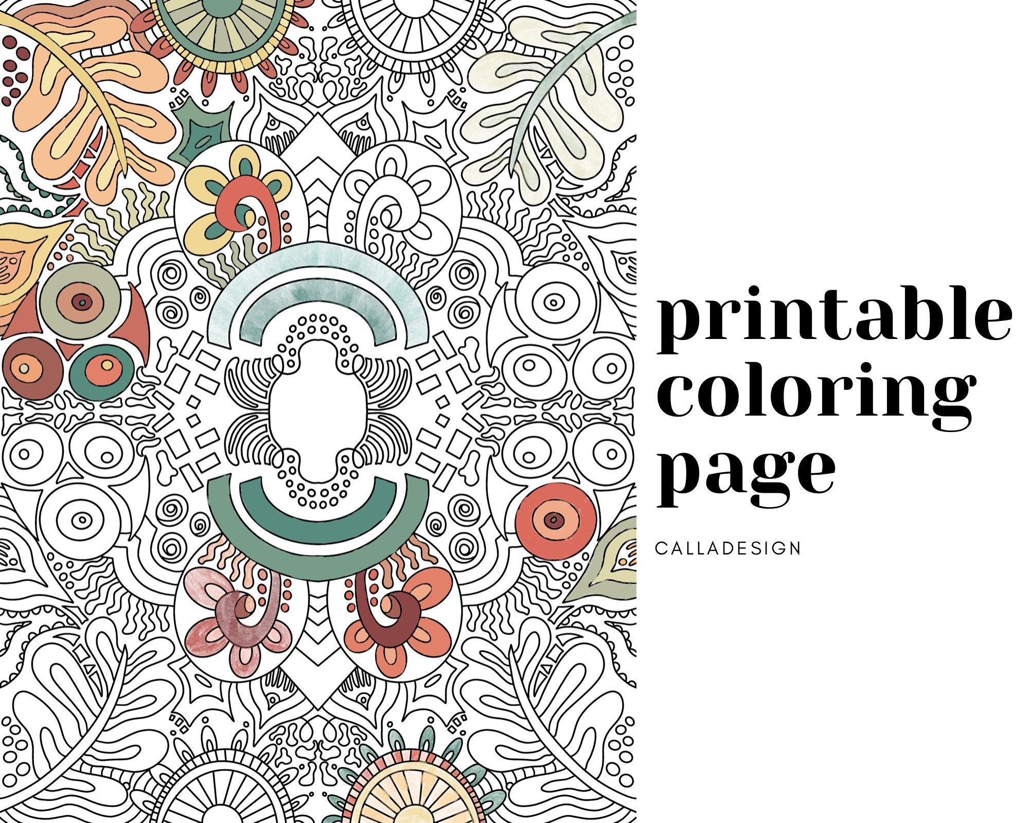 Coloring Page PDF Download and - Il Fullxfull.2612860390 E9bm 