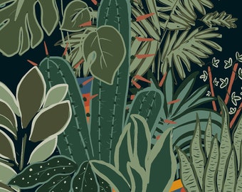 Print of houseplants