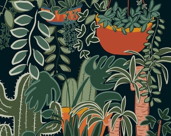 Print of houseplants