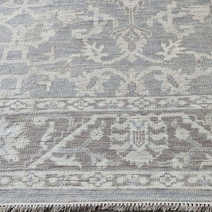 Benedetta 8x9.9 Silver & Grey Oushak | Banana Manor Rug Factory Outlet