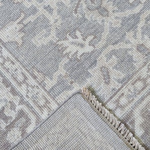 Benedetta 8x9.9 Silver & Grey Oushak | Banana Manor Rug Factory Outlet