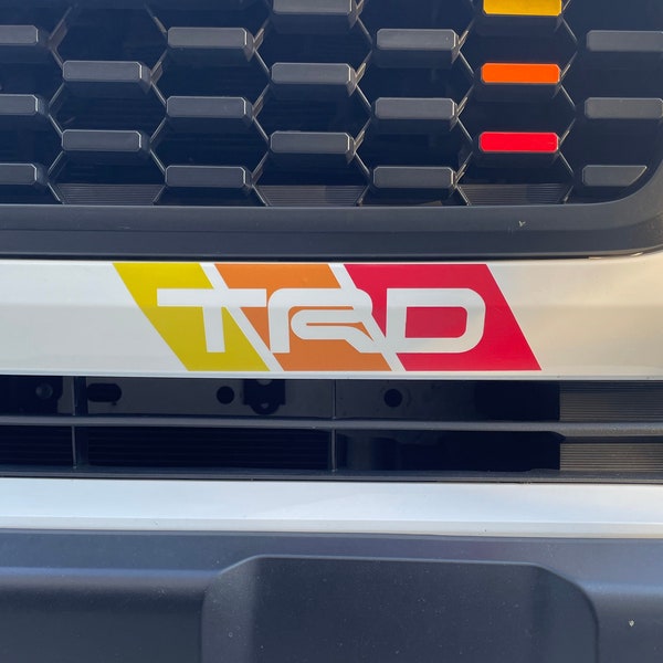 TRD Transfer Decal, 8.5in x 2.25in Toyota Tacoma Window Decal, 4Runner, Retro Toyota, Toyota Retro Colors