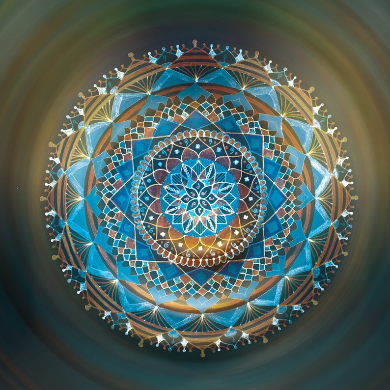 Handmade Mandala Wall Art Set of 3 Prints Home Decor Living Etsy