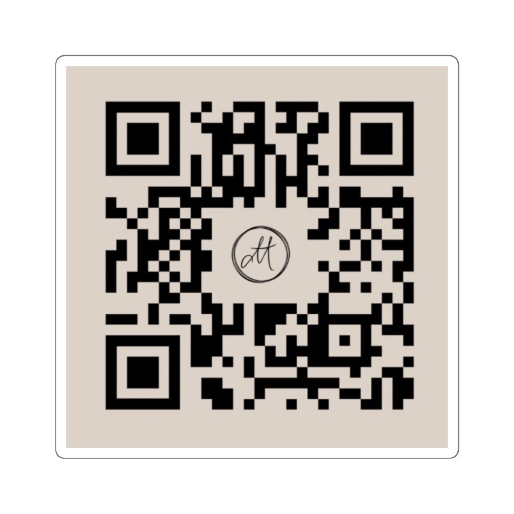Square qr code stickers etsy