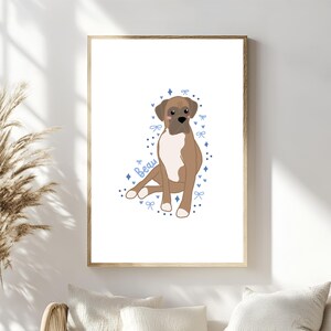 Custom Cute Pet Illustration From Photo, Personalised Pet Cartoon, Puppy Digital Illustration, Custom Dog Portrait Personalised Cat Portrait