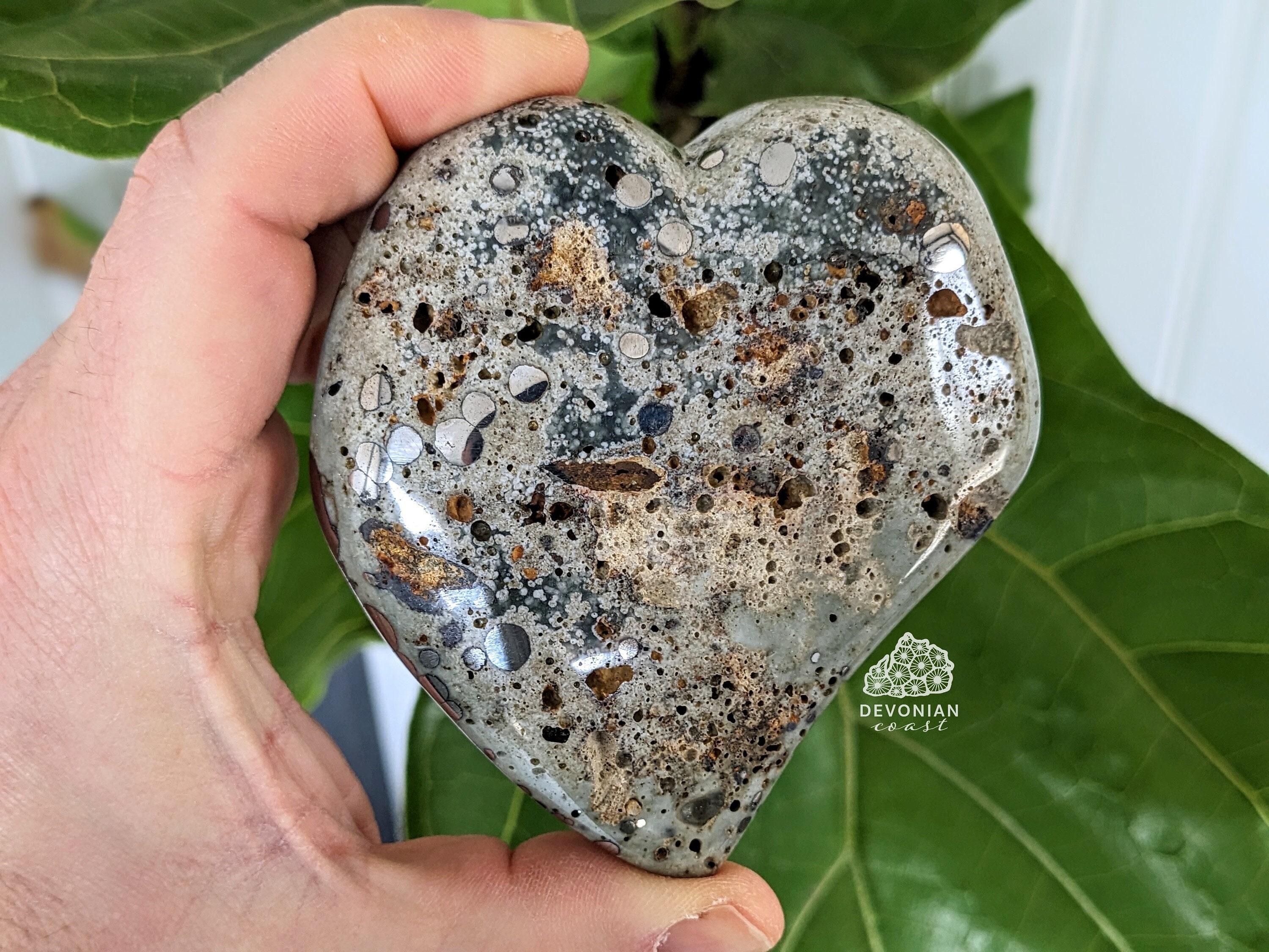 Petoskey Stone Heart Magnet » Made In Michigan