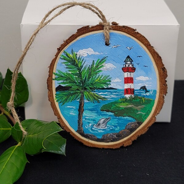 Palm Tree Wood Slice Etsy