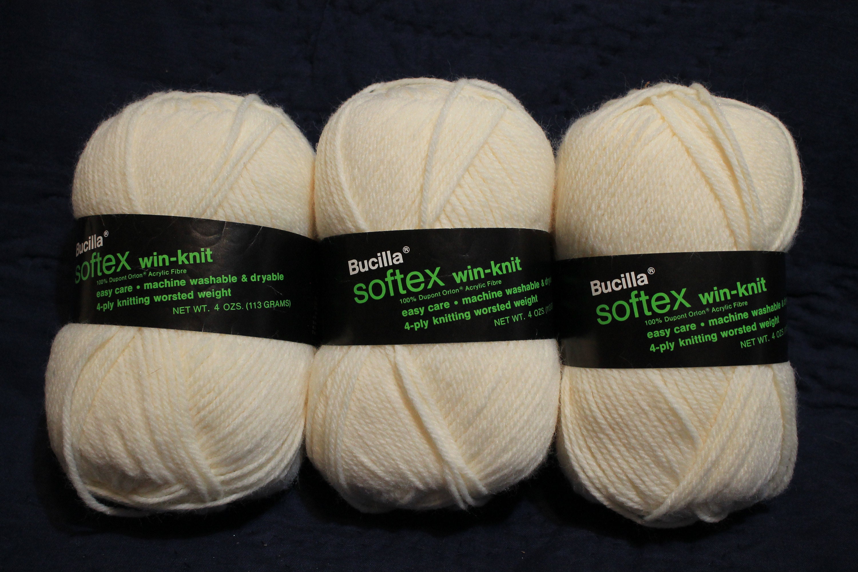Vintage/retro Bucilla Softex Win-knit Worsted Weight Washable - Etsy