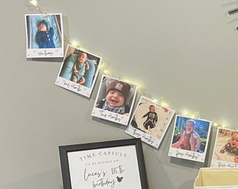 Milestone Banner- First Birthday, Mickey Mouse Balloon Birthday TEMPLATE - newborn-12 months, black and white, add your own pictures