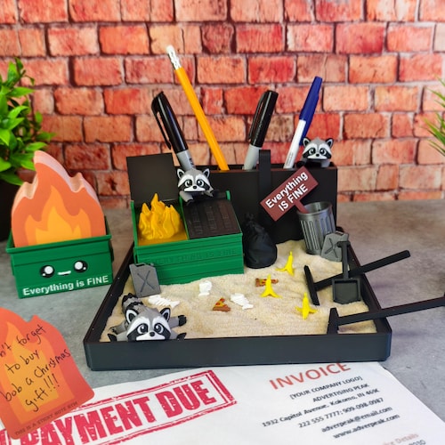 Dumpster Fire Zen Garden - Large 7