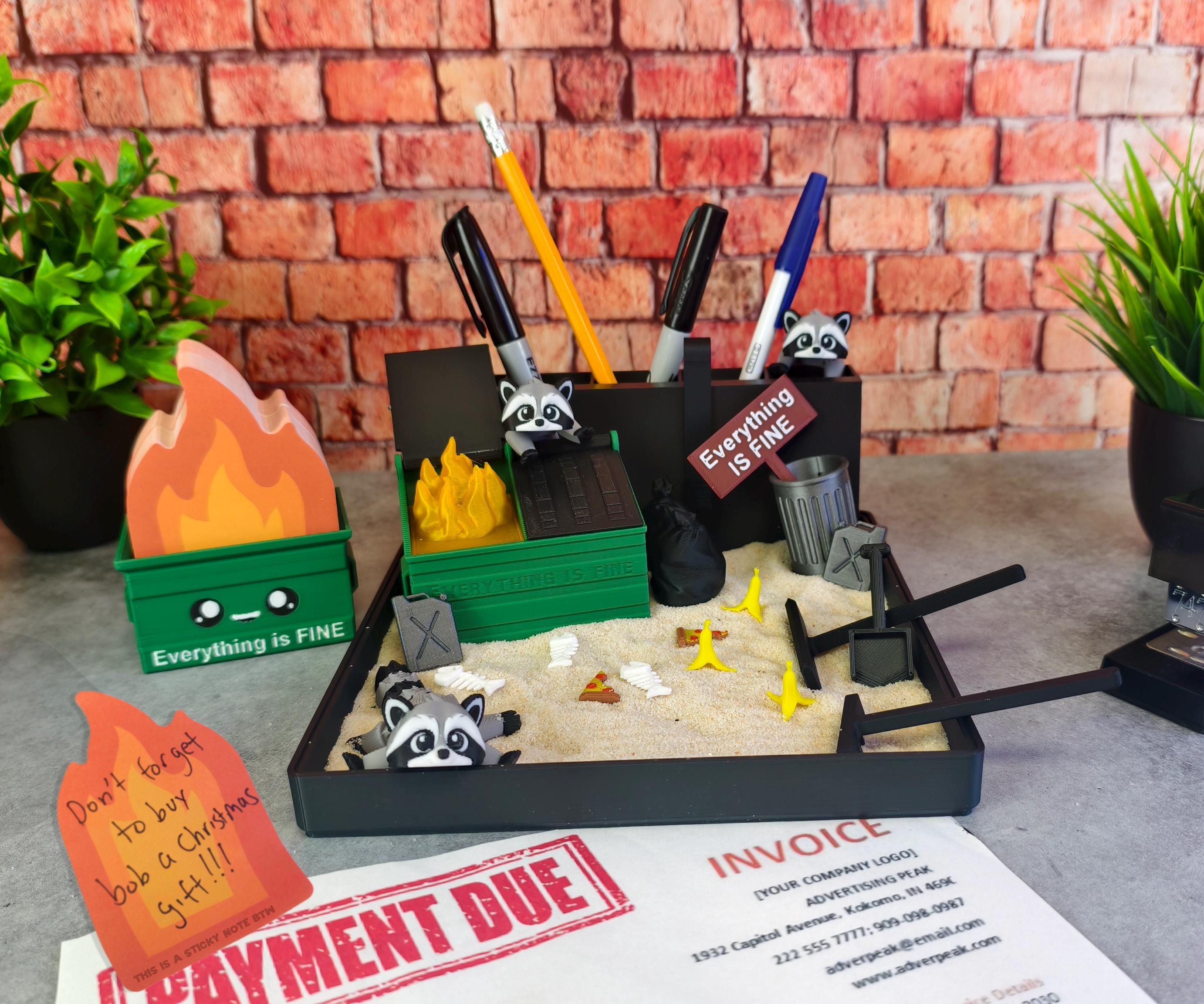 Dumpster Fire Zen Garden - Large 7