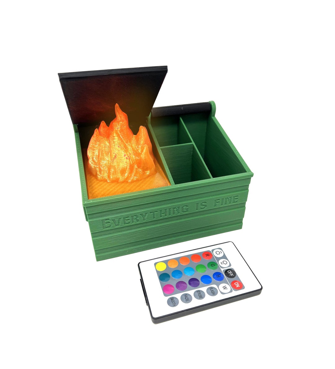 CroBlissful 100 Set Dumpster Desk Resin Fire Accessories Gifts Bulk, Thank You Mini Dumpster Ornament Bulk Emotional Support Appreciation