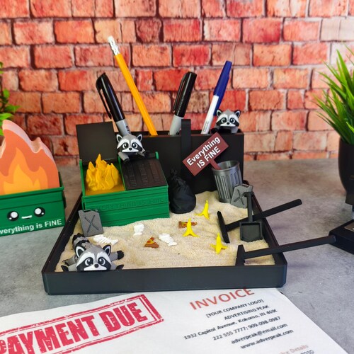 Dumpster Fire Zen Garden - Large 7