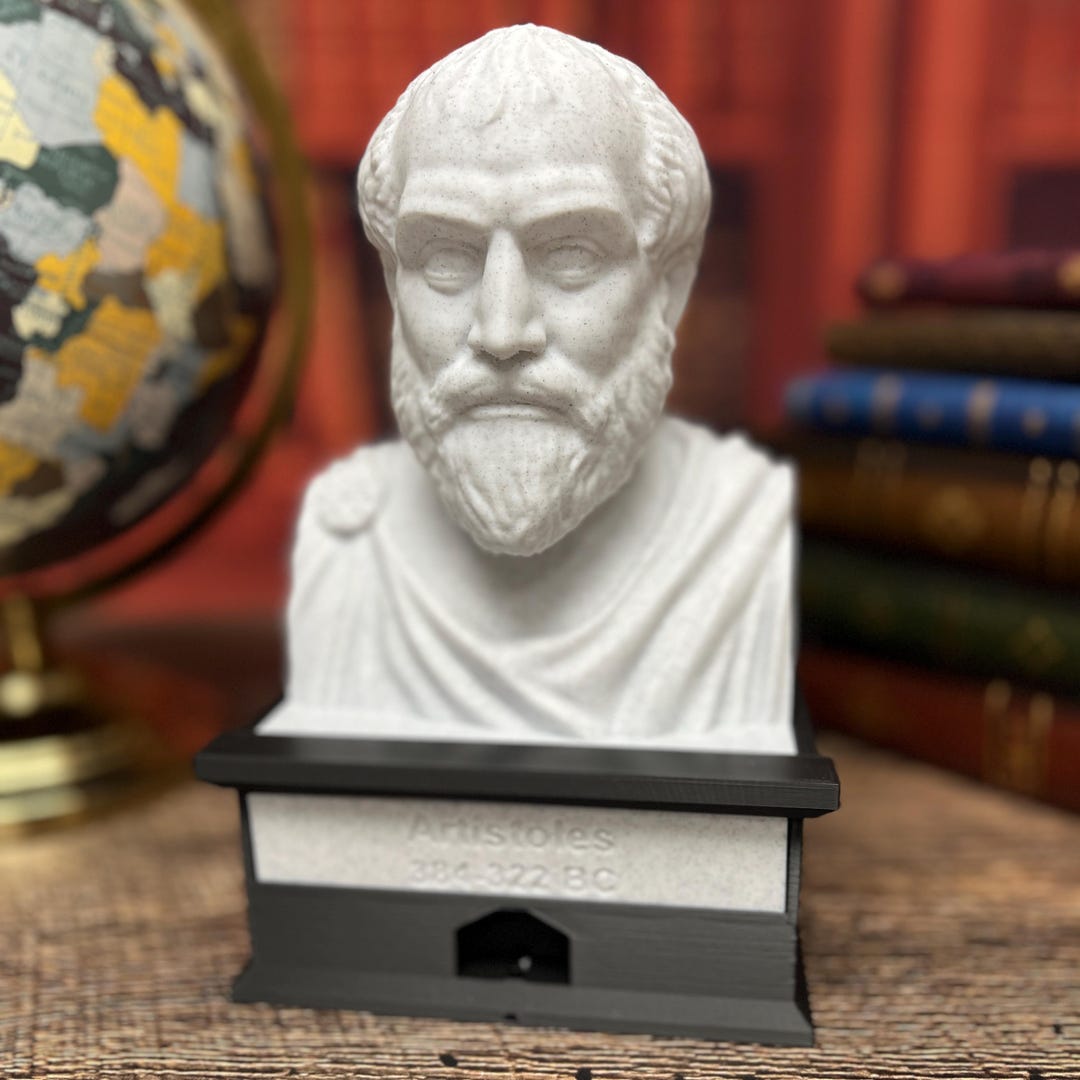 Statue Figure Button Aristotle Talking Bust - Press the Button for a Fun Quote or Fact ...