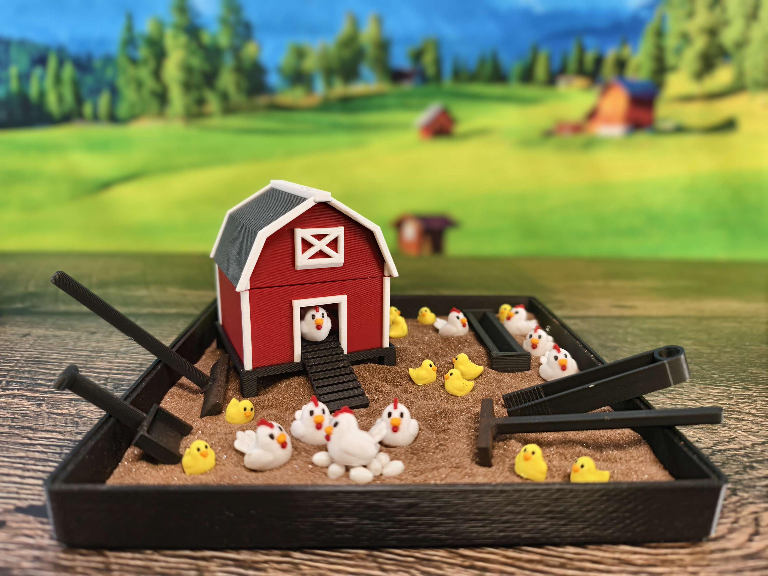 Chicken Zen Garden - Large 7