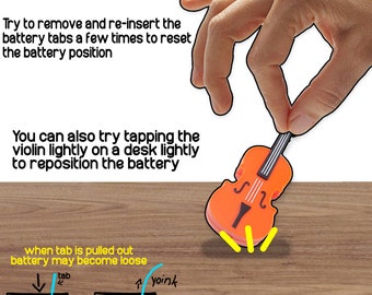 World's Smallest Violin Keychain Playable With Music - Send Your