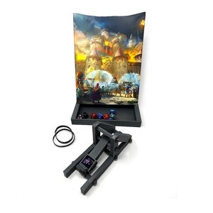 Catapult Dice Roller | Tabletop RPG | Dice Popper | Dice Tower | Random 7PCS D20 Dice Set Included