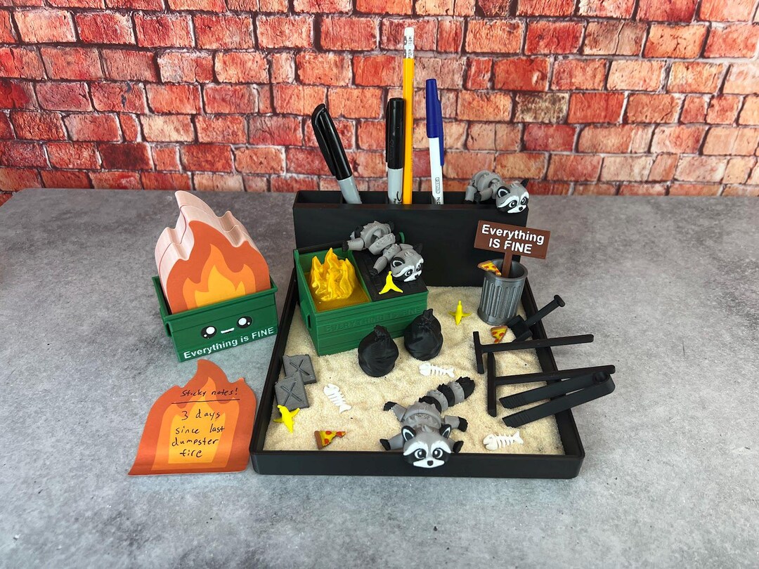 Dumpster Fire Zen Garden - Large 7