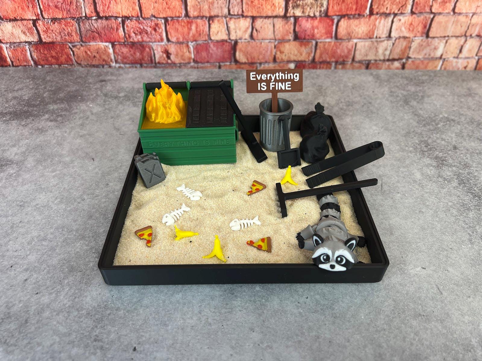 Dumpster Fire Zen Garden - Large 7