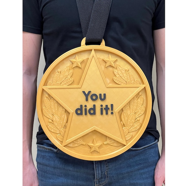 MunnyGrubbers - Comically Large 13 inch Plastic Award Medal - Funny Gift - Novelty Gift Award