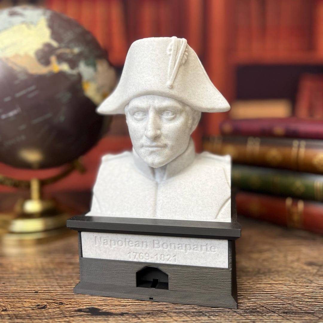 Statue Figure Button Napoleon Bonaparte Talking Bust - Press the Button for a Fun Quote or ...