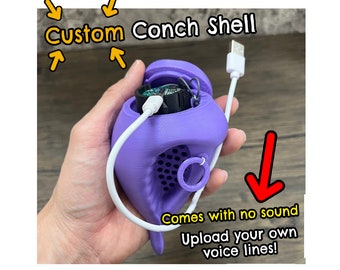 Mystic Conch Shell V5 - Blank Slate Add Your Own Voice Lines - Decision Making, Fortune Telling, Meme, Novelty, Funny, Gift
