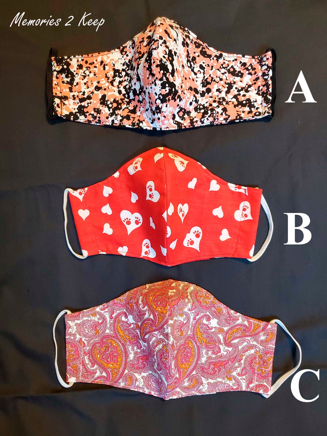 Custom Crafted Face Mask Beautiful Patterns to Choose From. Etsy