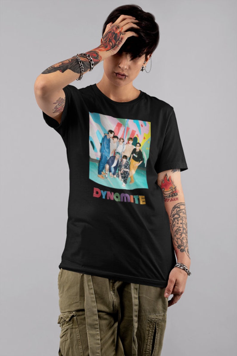 BTSDynamiteVintage Tee Men TShirt Womens TShirt Youth
