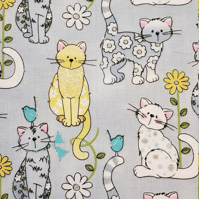 Cat Fabric Pattern Etsy