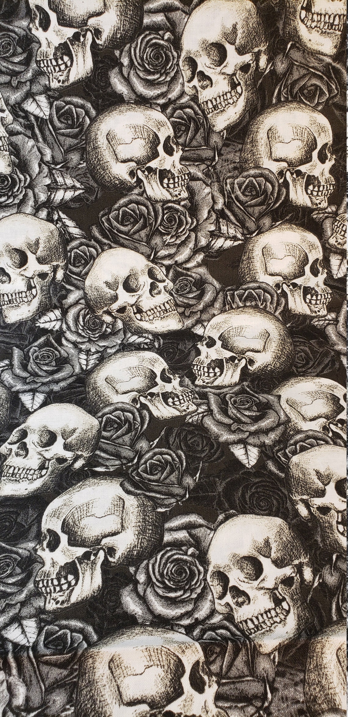 Skulls Fabric by the Yard 100 Cotton for Clothing crafts and Etsy