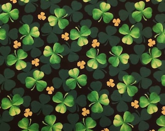 Shades Of Clover gouden glitterprint: 100% katoen St. Patrick's Day-stof