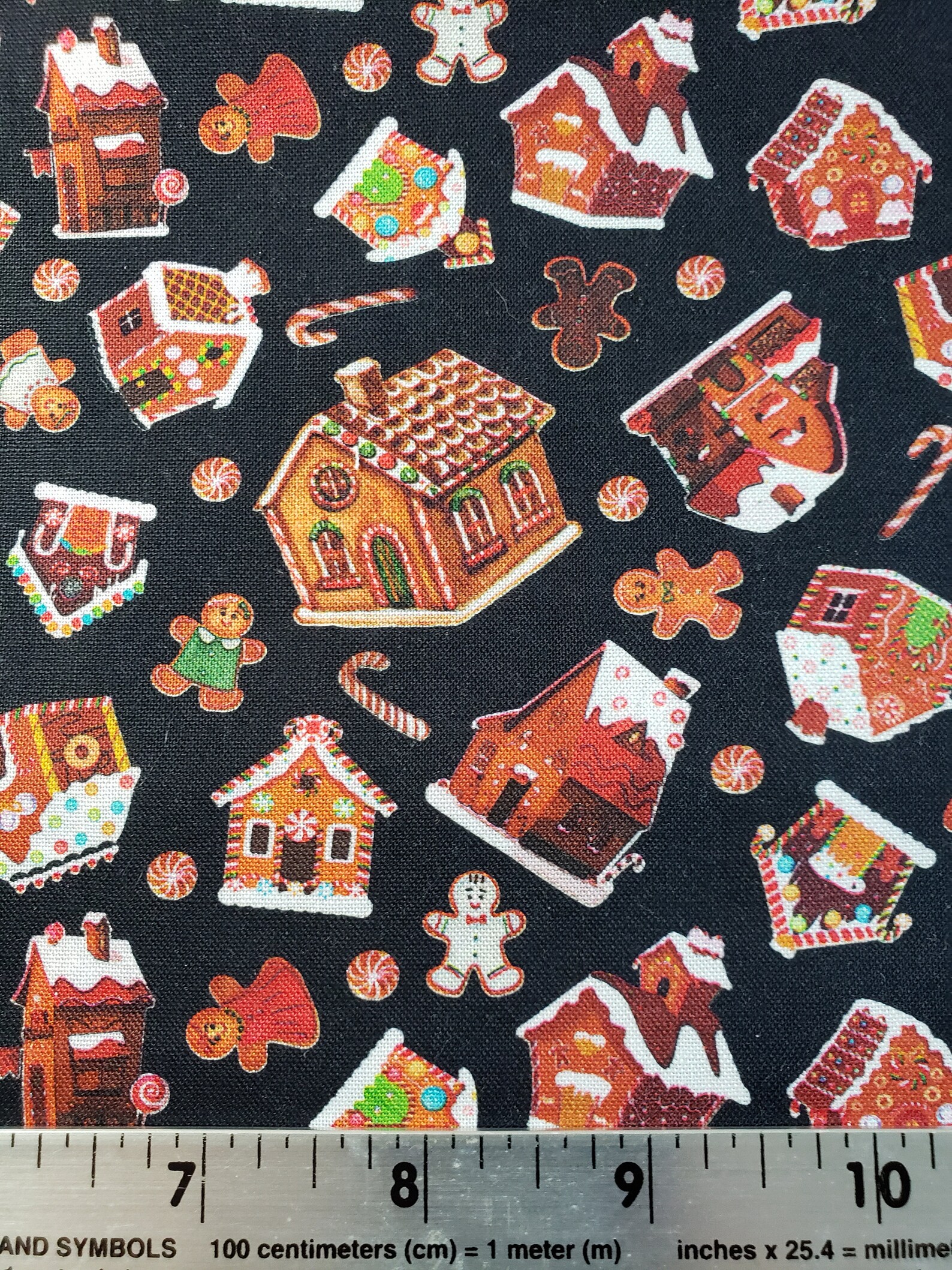 Gingerbread House cookies Fabric by the yard 100 cotton for Etsy
