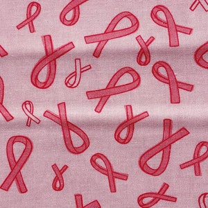 Breast cancer awareness pink ribbons Quilt Cotton Fabric 100% cotton for clothing ,crafts and quilting by the yard