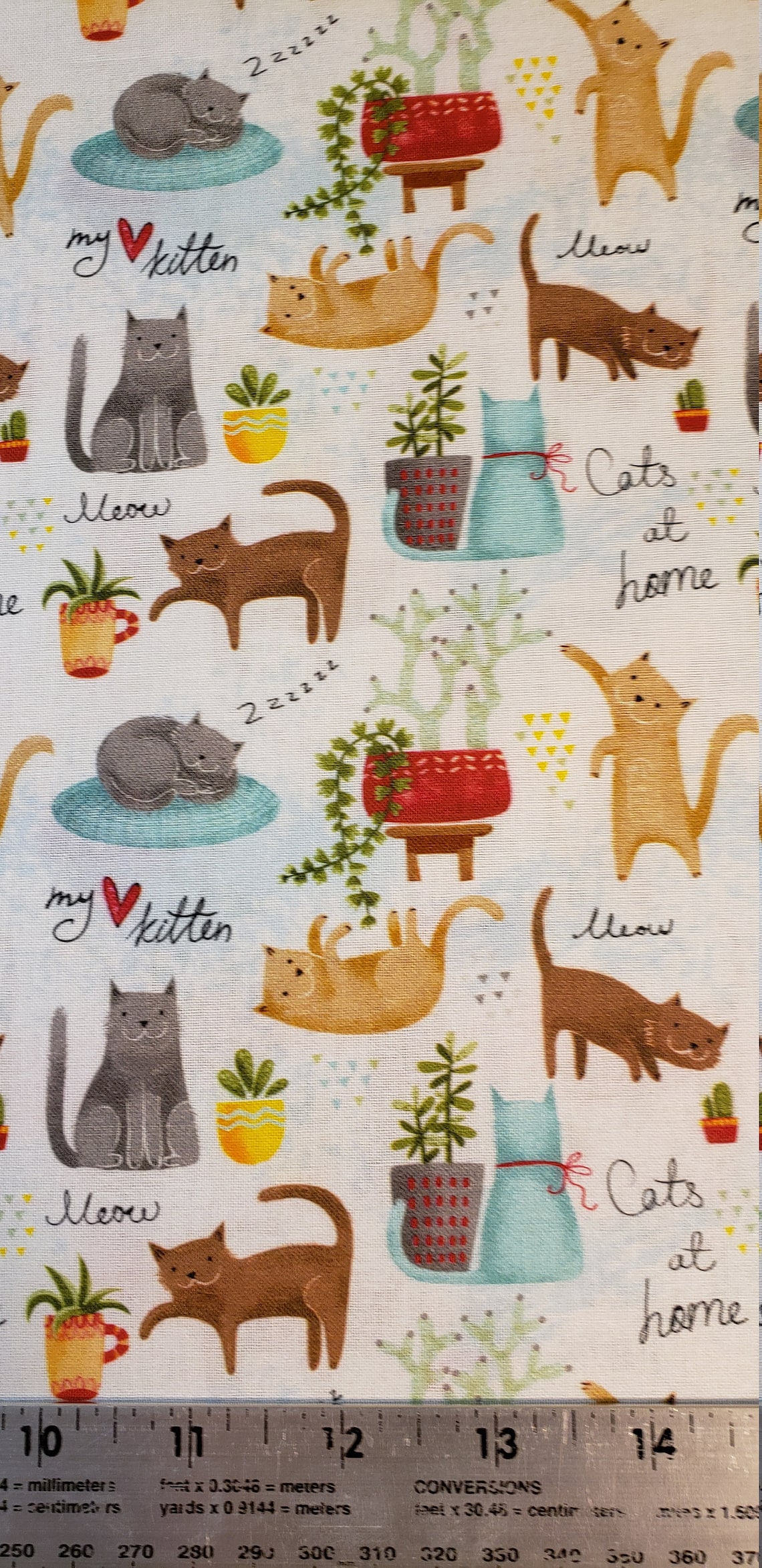 Novelty Curious Cats Fabric 100 Cotton for Clothing crafts Etsy