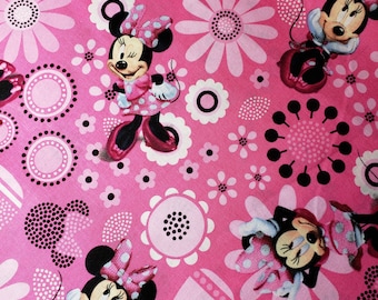 minnie mouse all over Fabric single yard 100% cotton for clothing ,crafts and quilting ,