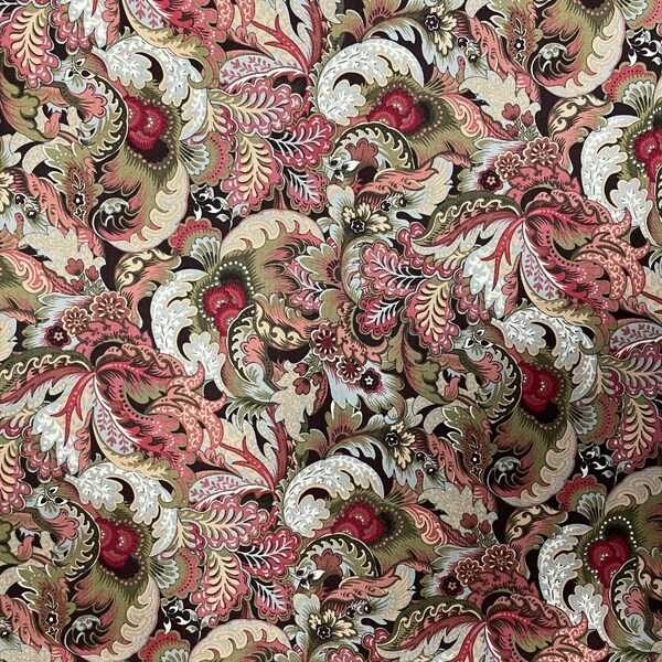 Hampton court Fancy Leaf by Legacy Studio. Premium Cotton Fabric 100% cotton for clothing ,crafts and quilting. 42" x 28"