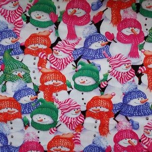Weihnachtsschneemann-Stoff: 100% Baumwollquiltmaterial