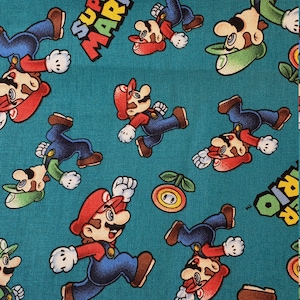 Super Mario Fabric: 100% Cotton Nintendo Print