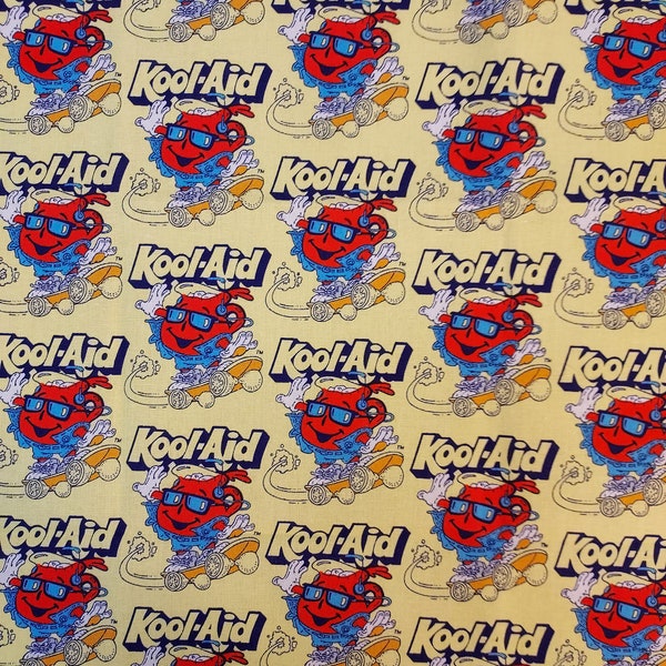 KOOL-AID 100% cotton for clothing ,crafts and quilting ,  fat quarter