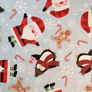 Tossed Santa 100% Baumwollstoff: Holiday Quilting & Crafts